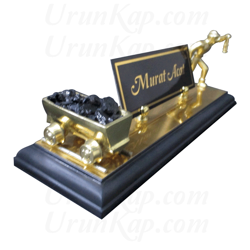 madenci heykelli vagonlu masa isimliği